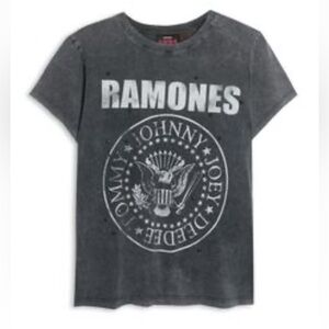 Primark Ramones Grey Presidential Logo Short Sleeved Tee Shirt.  Sz L